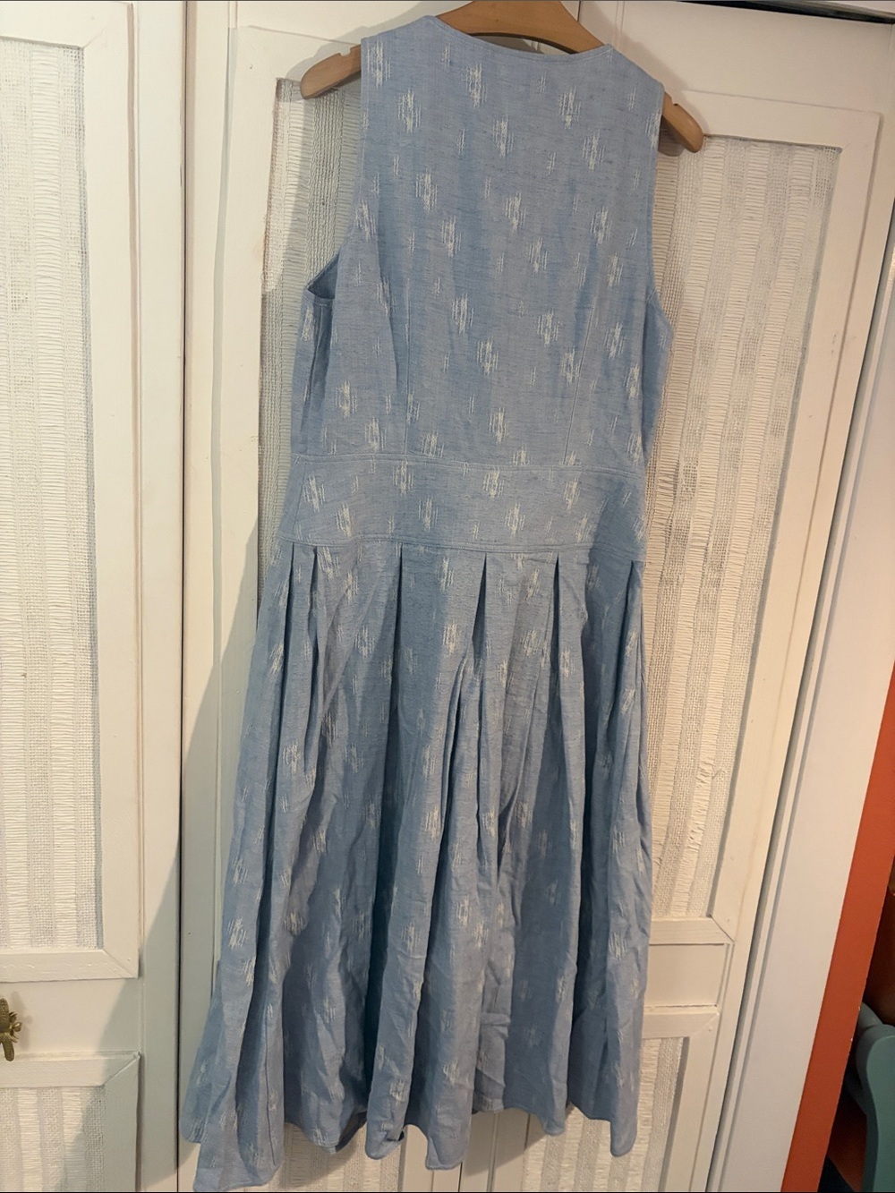 Hunter Bell Button Front Pleated Midi Dress NWOT SZ 10 - Picture 9 of 11